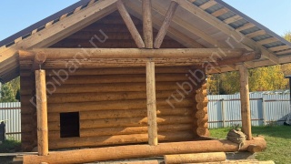 Баня 5×8 с террасой, 25 м²