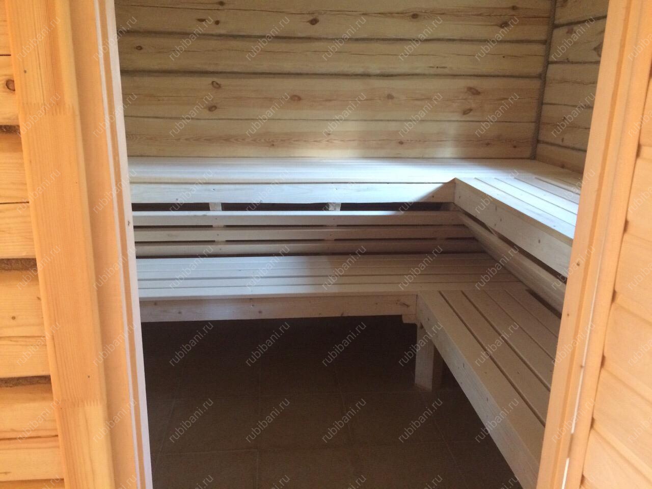 Баня из бревна 6 на 4 с мансардой — фото 7 Баня из бревна 6 на 4 с мансардой — фото 7