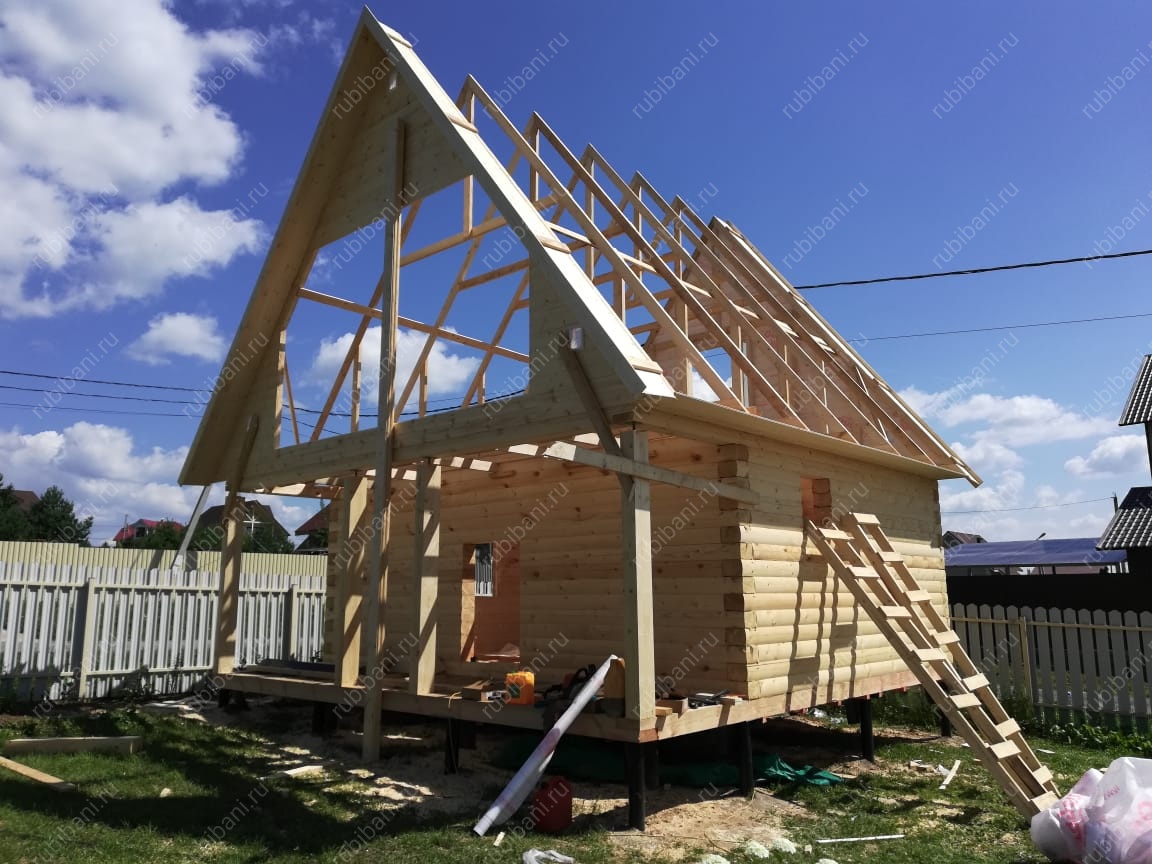 Брус 6 на 4 с террасой и мансардой — фото 8 Брус 6 на 4 с террасой и мансардой — фото 8