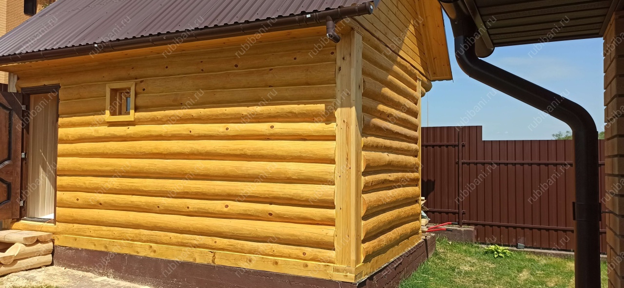 Баня в лапу 3 на 6 — фото 3 Баня в лапу 3 на 6 — фото 3