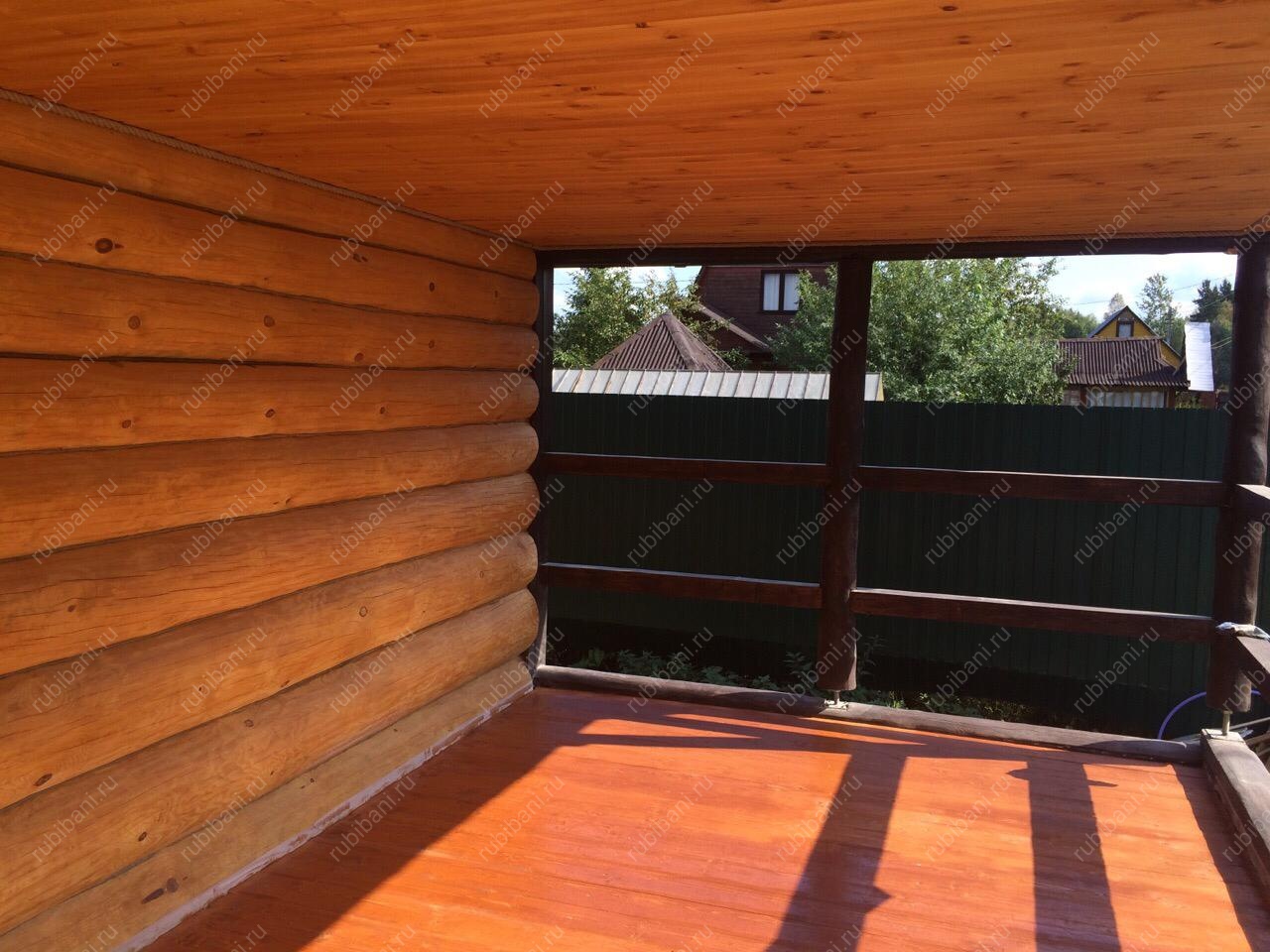 Баня из бревна 6 на 4 с мансардой — фото 4 Баня из бревна 6 на 4 с мансардой — фото 4