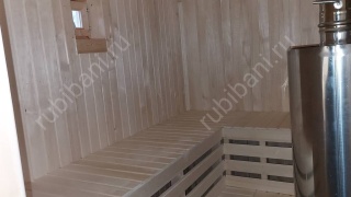 Баня из бруса 6×4 с крыльцом (Б-22), 24 м²