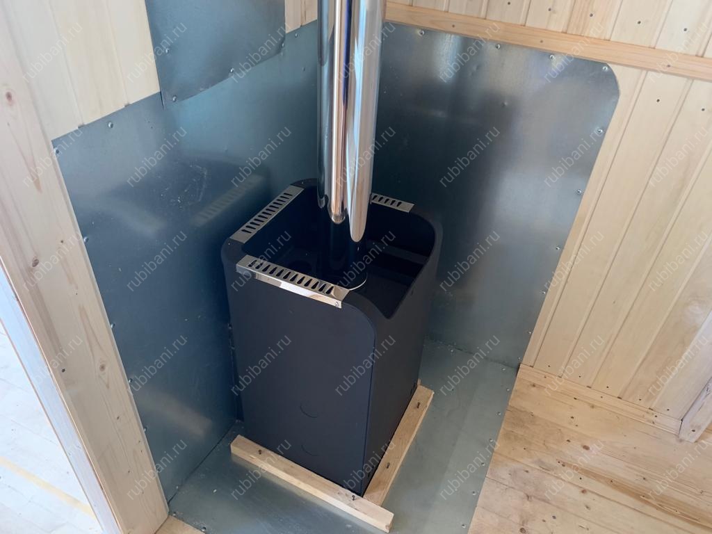 Баня из бревна 2 на 7 с крыльцом — фото 9 Баня из бревна 2 на 7 с крыльцом — фото 9