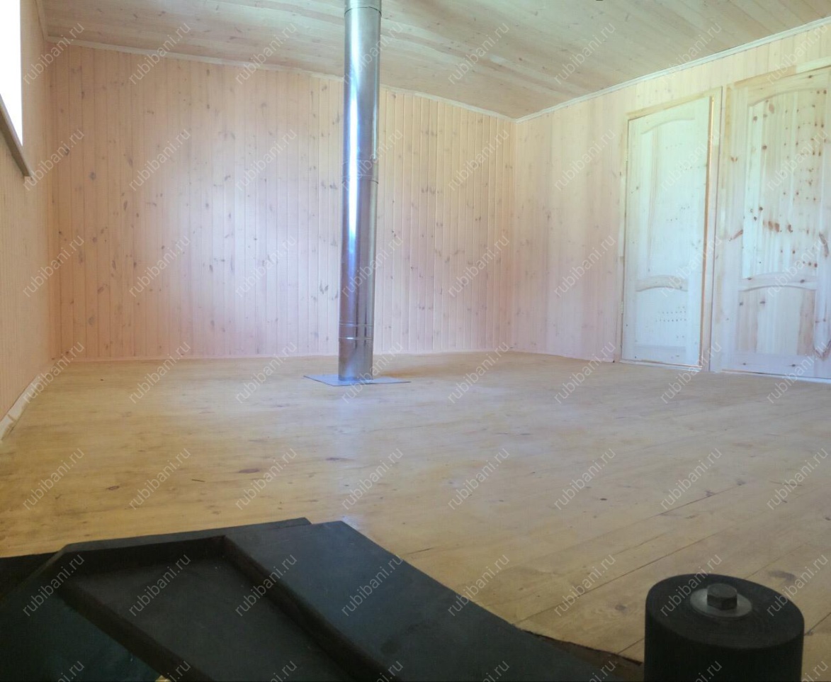 Баня из бревна 6 на 4 с мансардой — фото 6 Баня из бревна 6 на 4 с мансардой — фото 6