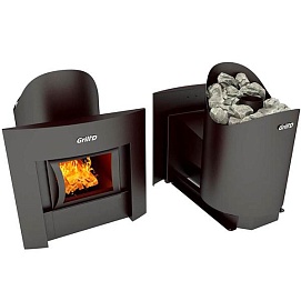 Печь для бани Grill D Aurora 160 (Window black) выносная топка