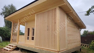 Баня из бруса 5×8 (Б-144), 40 м²