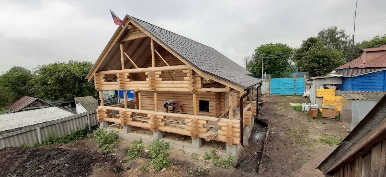 Дом-баня 8 на 8 сруб в чашу — фото 1 Дом-баня 8 на 8 сруб в чашу — фото 1